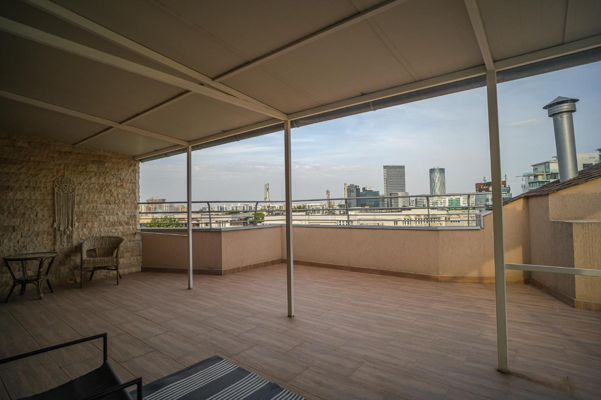 Penthouse With Huge Rooftop Terrace & City View Bucareste Exterior foto
